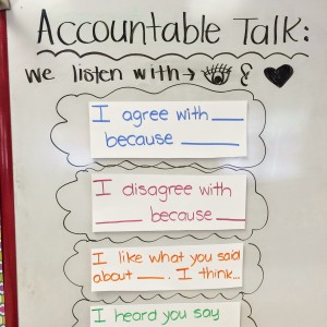accountable talk for littlies